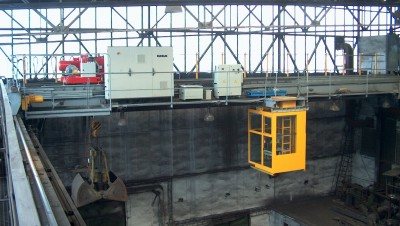 Rekonstrukce jeřábu Vihorlat Snina 5t-19,2m s kabinou uprostřed mostu pro ŽDB VIADRUS Bohumín 