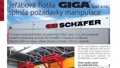 Technika a Trh, 2015/04, Jeřábová flotila GIGA splnila požadavky manipulace v SSI Schäfer