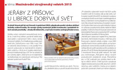 TECH magazn 2015/08, Jeby z Povic u Liberce dobvaj svt