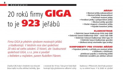 Technika a Trh, 2011/04, GIGA - 20 let na trhu zdvihací techniky