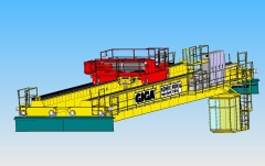 3D modelovn jebu GDMJ 80t-12,5t-25,1m v SolidWorks, Sokolovsk uhelna