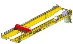 3D модели Мостовые краны GIGA - двухбалочный мостовой кран GDMJ 120t-41,25m